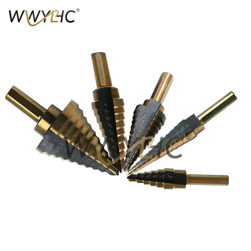 5-piece British Step Drill Set Plate Fried Dough Twists External Pin Reamer