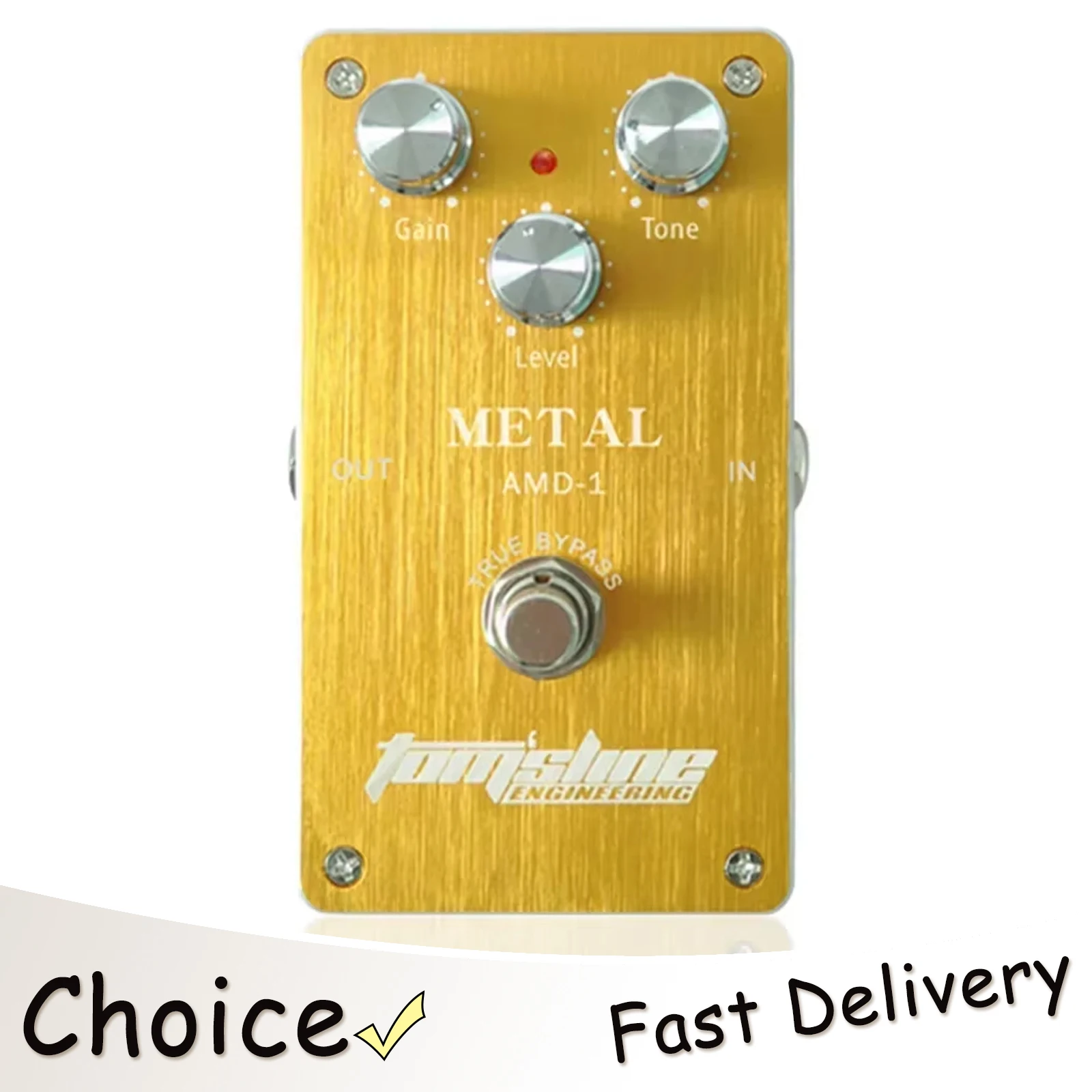 

Электрогитарная педаль эффектов AROMA Metal Distortion, True Bypass, корпус из алюминиевого сплава, аксессуар для гитары AMD-1