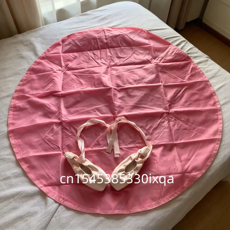 Oxford Black Professional Ballet Tutu Bag for Girls Pink Waterproof Foldable Soft round Fixed Tutu Case with Zipper Side