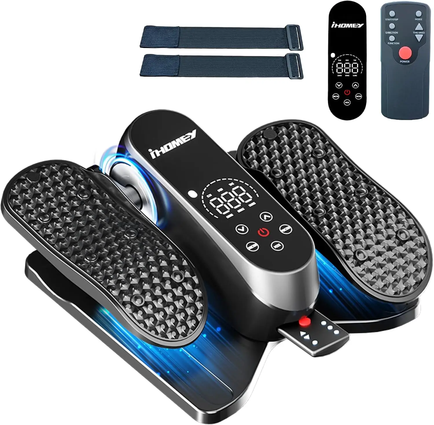 

Electric Under Desk Elliptical Machine with 12 Speeds, Auto Modes & Remote Control for Seniors