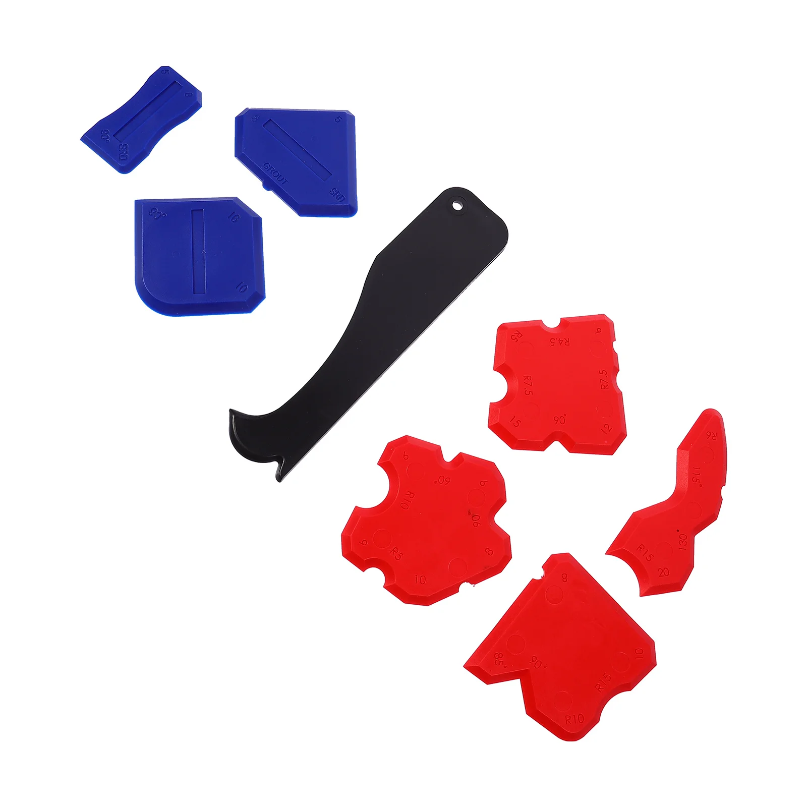 8 قطعة مجموعة ملء مجموعة أدوات الختم المطبخ الحمام السد إزالة مكشطة البلاستيك الغراء أدوات تنظيف لبلاط الزجاج الجص الراتنج #5