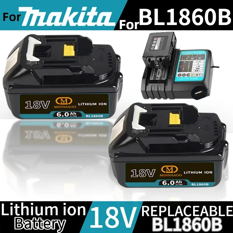 

Оригинальный аккумулятор для Makita 18 В, 6,0 Ач, перезаряжаемый Литиевый для Makita BL1830 BL1830B BL1840 BL1840B BL1850