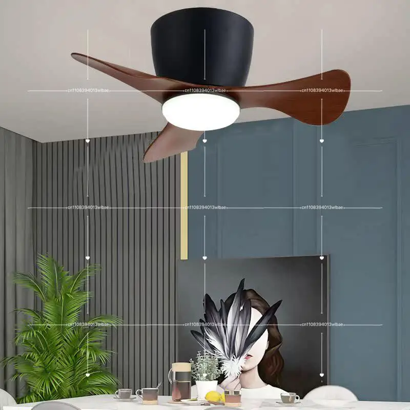 

100V-240V22 Inch Ultra-thin Ceiling DC Frequency Conversion Stepless Dimming Small Ceiling Fan Light