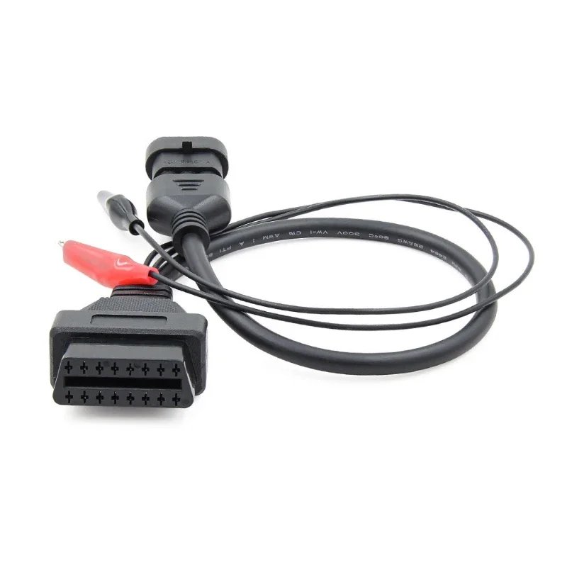 NEW For Fiat/Alfa/Lancia 3 Pin to 16 Pin OBDII OBD2 connector Adapter Auto- Car Cable For Fiat 3pin Female Diagnostic Cable Tool