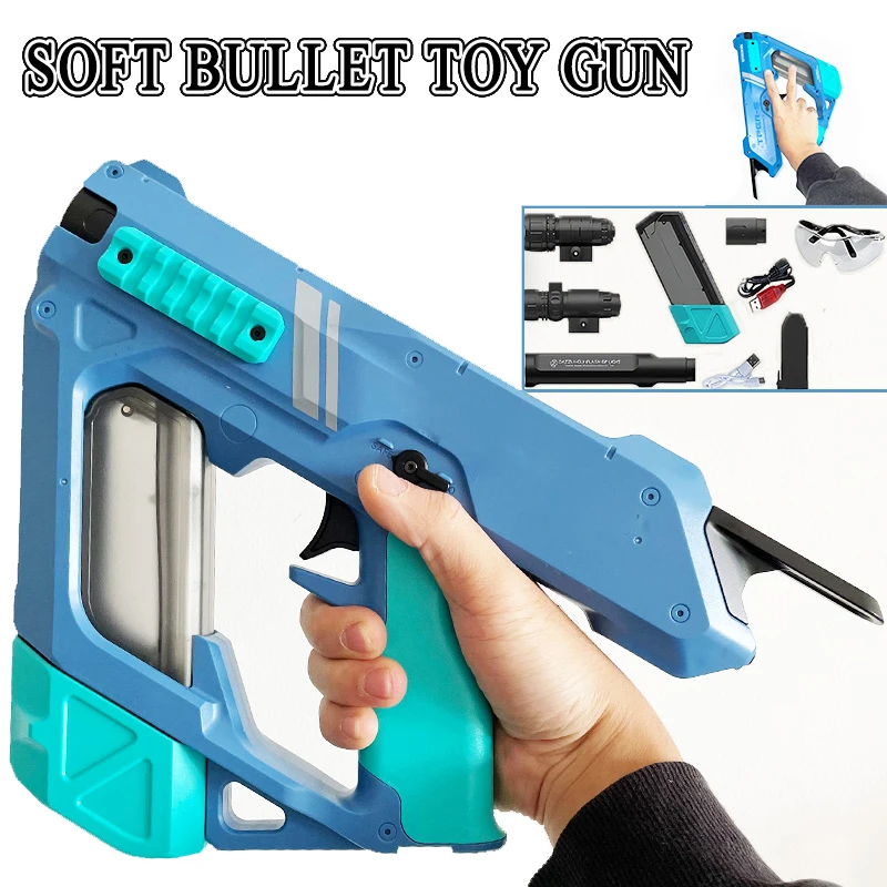 

Thunder Punisher S Electric Gun Burst Toy Colorful Sonic Boom Light Sound Children's Toy Gun For Stress-Relief Battle Game Gift