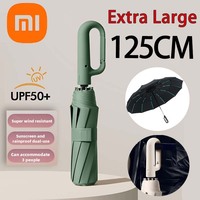 Xiaomi Extra Large Umbrella 125cm Windproof Strong Reinforced Automatic Folding Large Buckle Handle Wind and Water Resistant