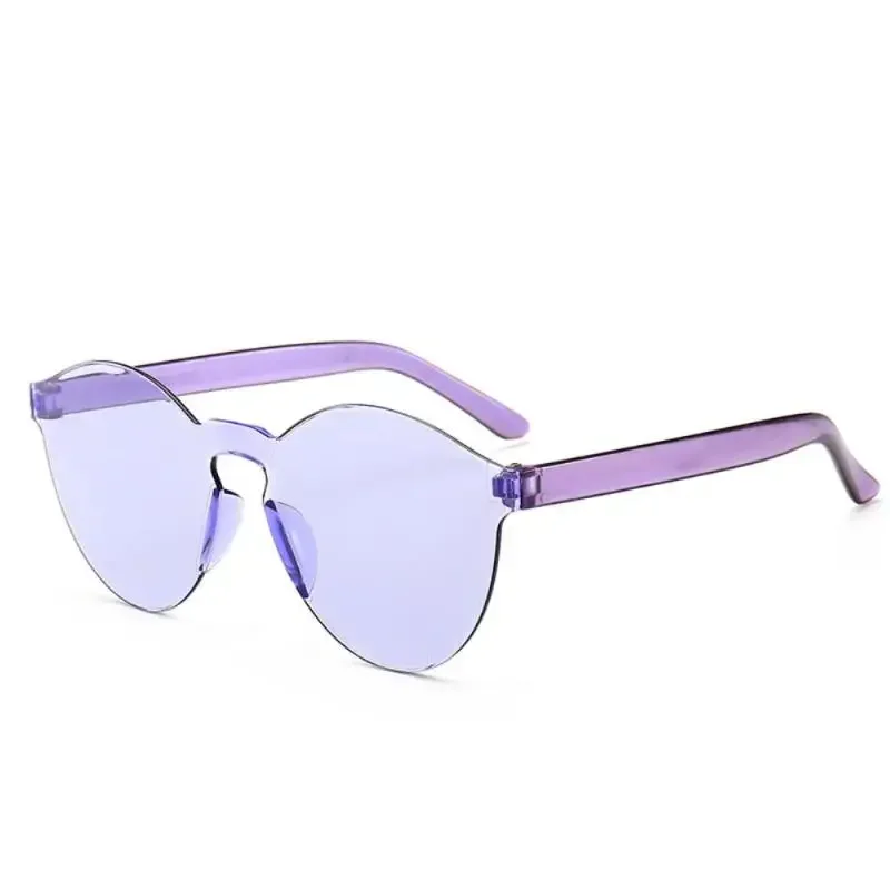 

Rimless Sunglasses Women - Ocean Gradient UV400 Polarized Lens Round Transparent Frame Beach Driving Fashion Lightweight선글라스