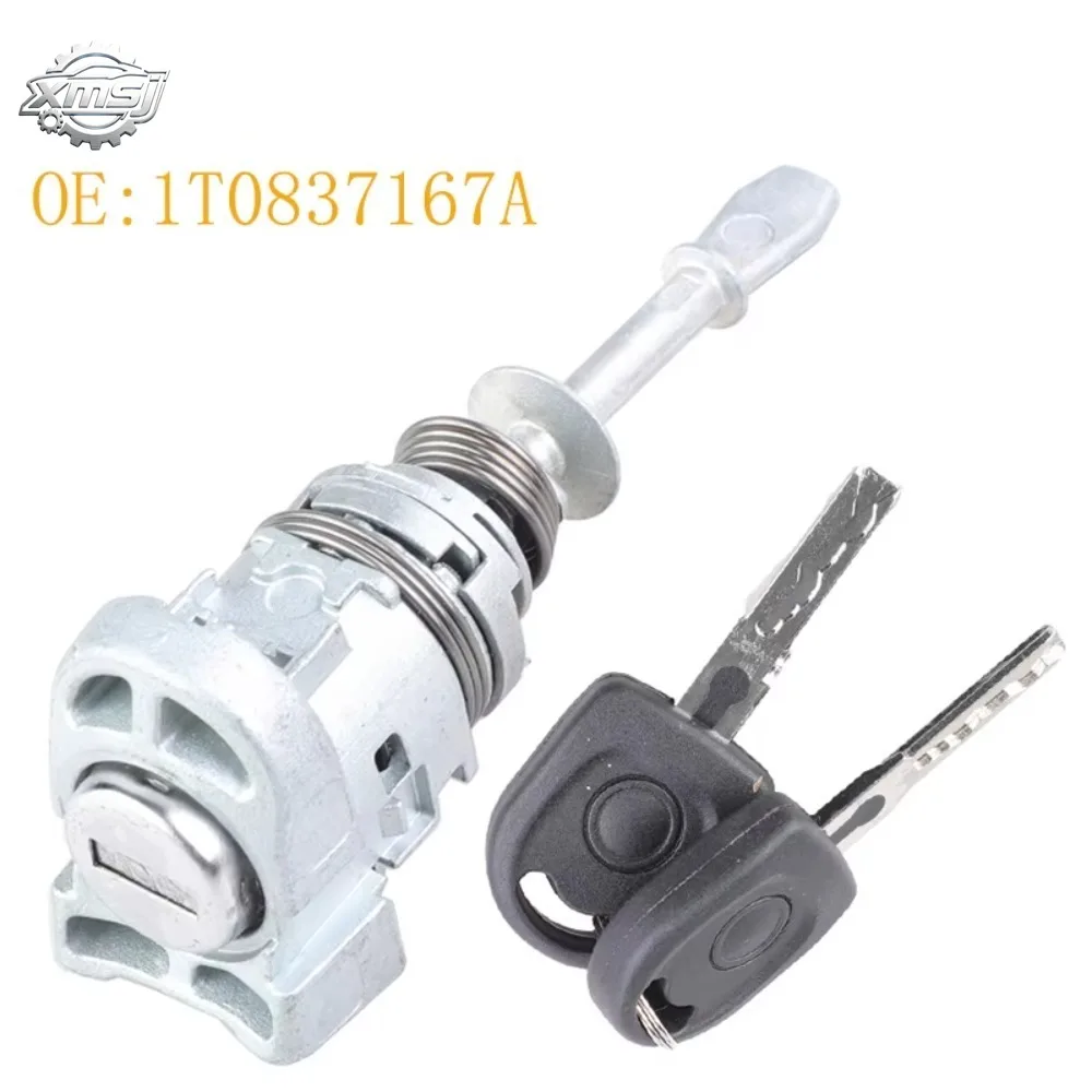 

1T0837167A cerradura de puerta con llave de coche 1T0837168A compatible con VW Touran Caddy 2003 2004 2005 2006 2007 2008 2009 2