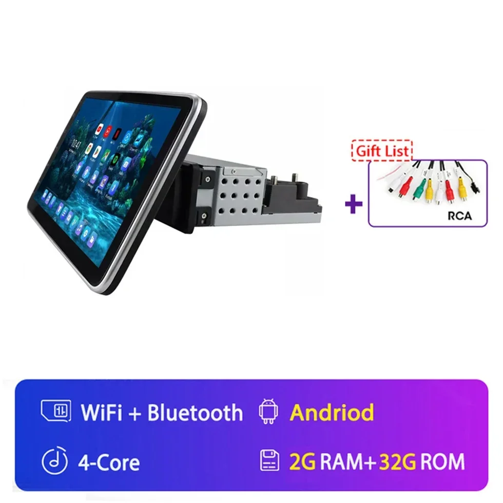 Draadloze CarPlay Android 15 1 Din Universele Draaibare Auto Radio Multimedia Video Player Autoradio GPS Navi Stereo Audio 4G SWC