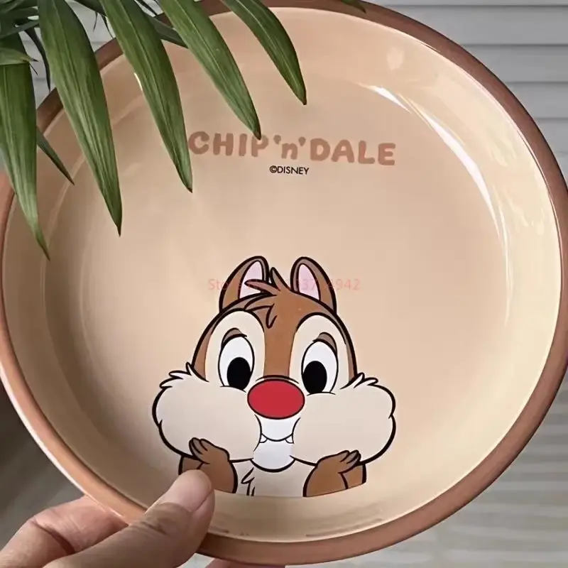 Nova disney chichiti tigela de renda cerâmica bonito beleza casa suprimentos café da manhã salada tigela cerâmica macarrão pauzinho presentes natal