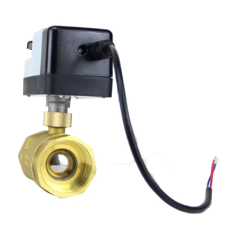 New Two Wire Electric Ball Valve With Two-way AC220VDC1224V Reset Normally Closed Instead Of Solenoid Valve