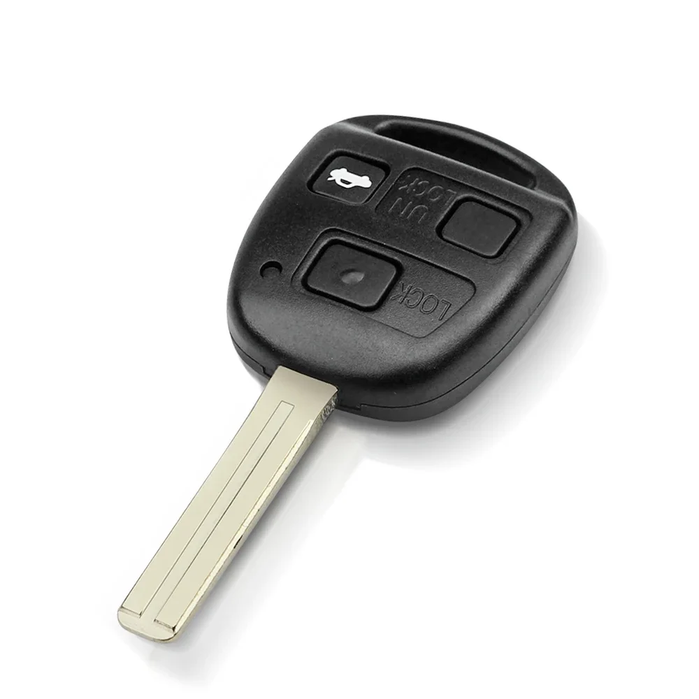 KEYYOU 315MHz 3 Button Car Remote Control Key for Lexus IS200 GS300 LS400 RX300 Fob With 4C Chip HYQ1512V TOY48 Blade