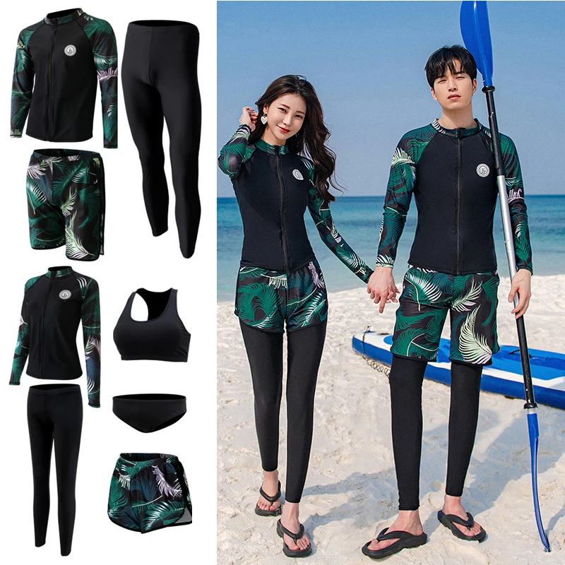 

Wisuwore Diving Suit Split Body Snorkeling Swimsuit Couple Set Quick Drying Surfing Long Sleeved Pants Jellyfish Suit 2023 New