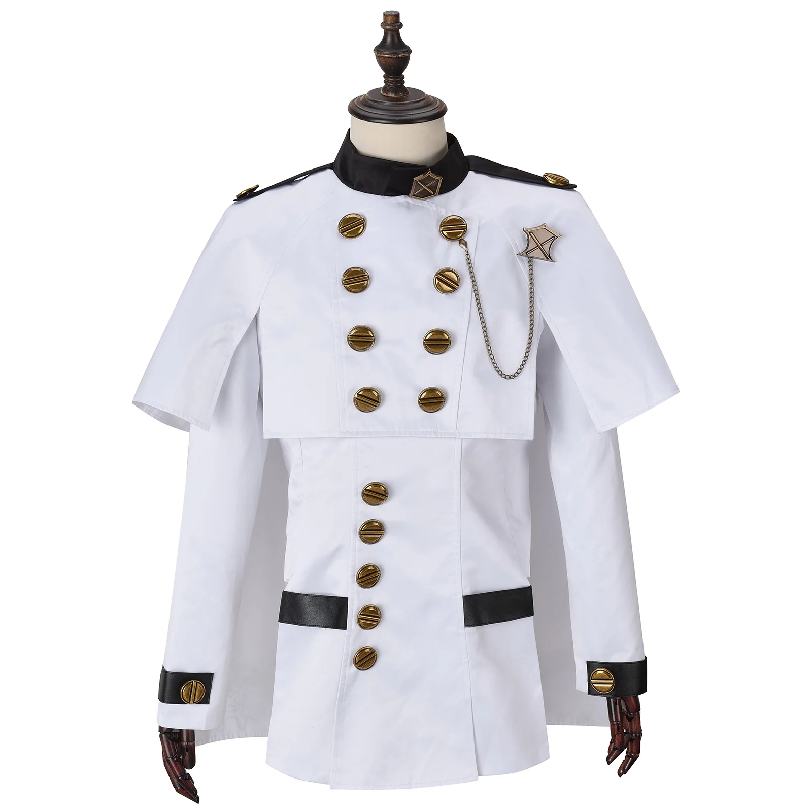 Spel Yorha Type-51 Nael Cosplay Kostuum Witte Jas Unifrom Pak Met Stropdas Voor Mannen Halloween Carnaval Feestpak