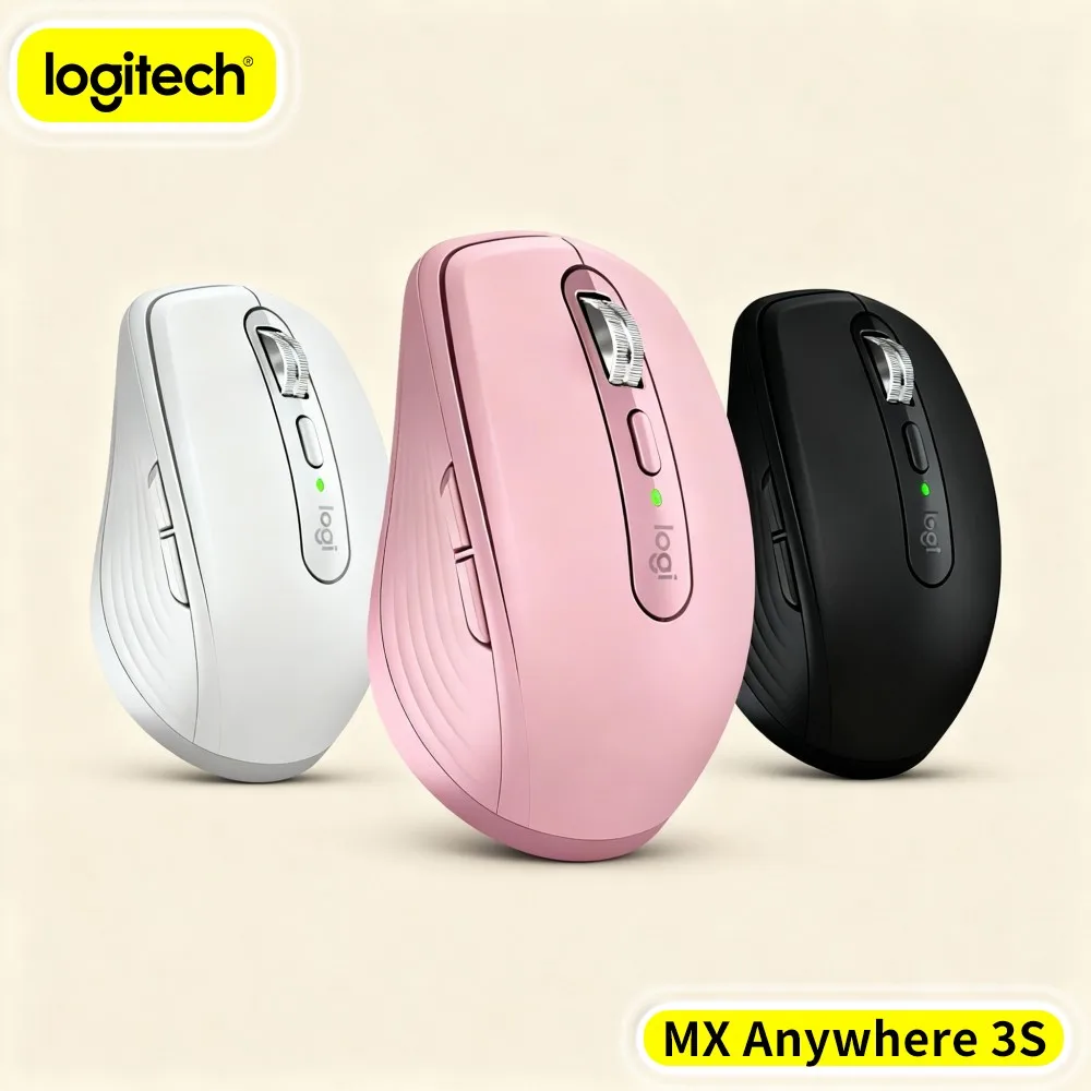 Wireless MX Anywhere 3S - 8000 DPI Darkfield, 3-Device Bluetooth, Silent Click, Ideal For Art Studio & Creative Work