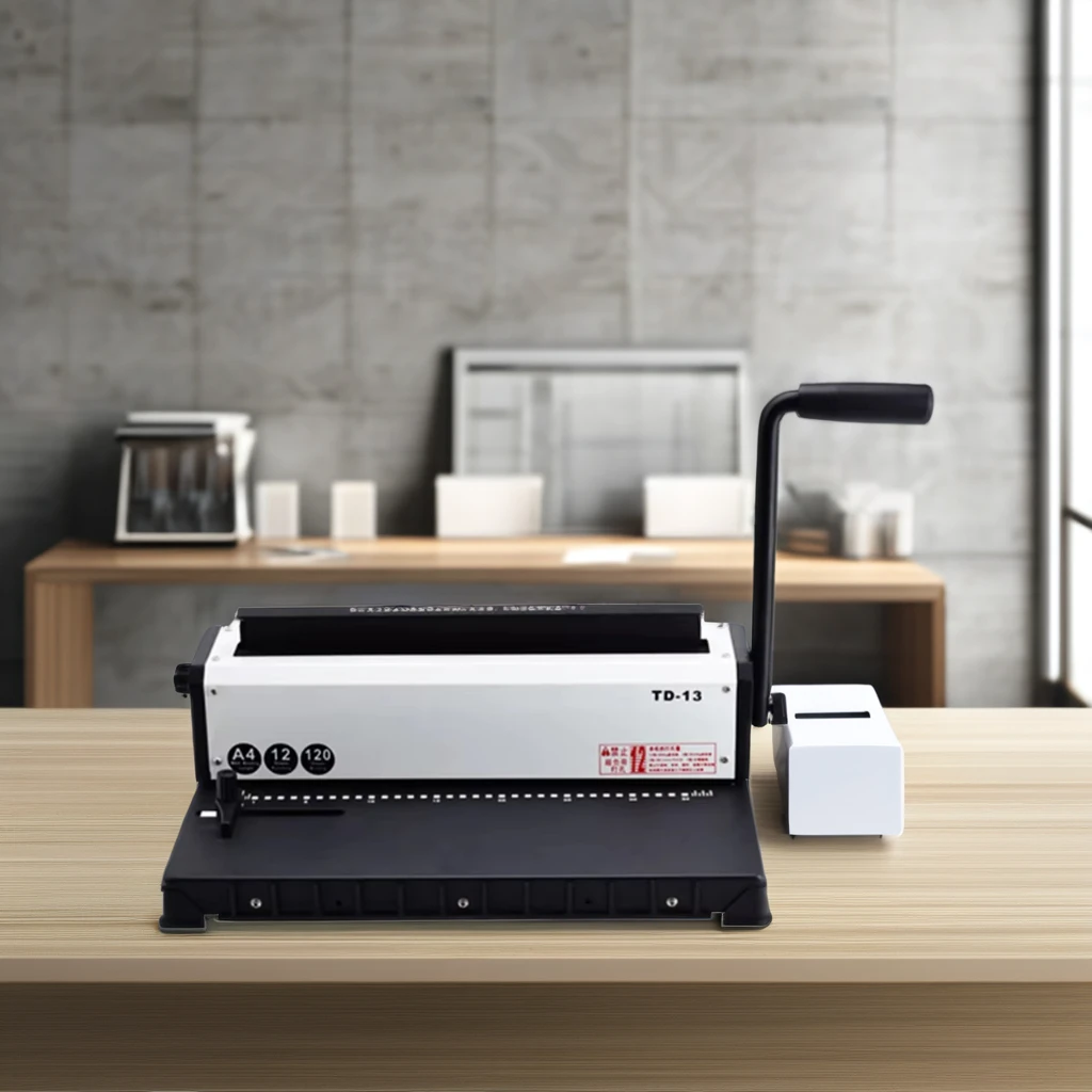 

High Quality Desktop Metal Calendar 34-Hole Double Coil Comb Binding Machine Manual Booklet Maker at Factory Price