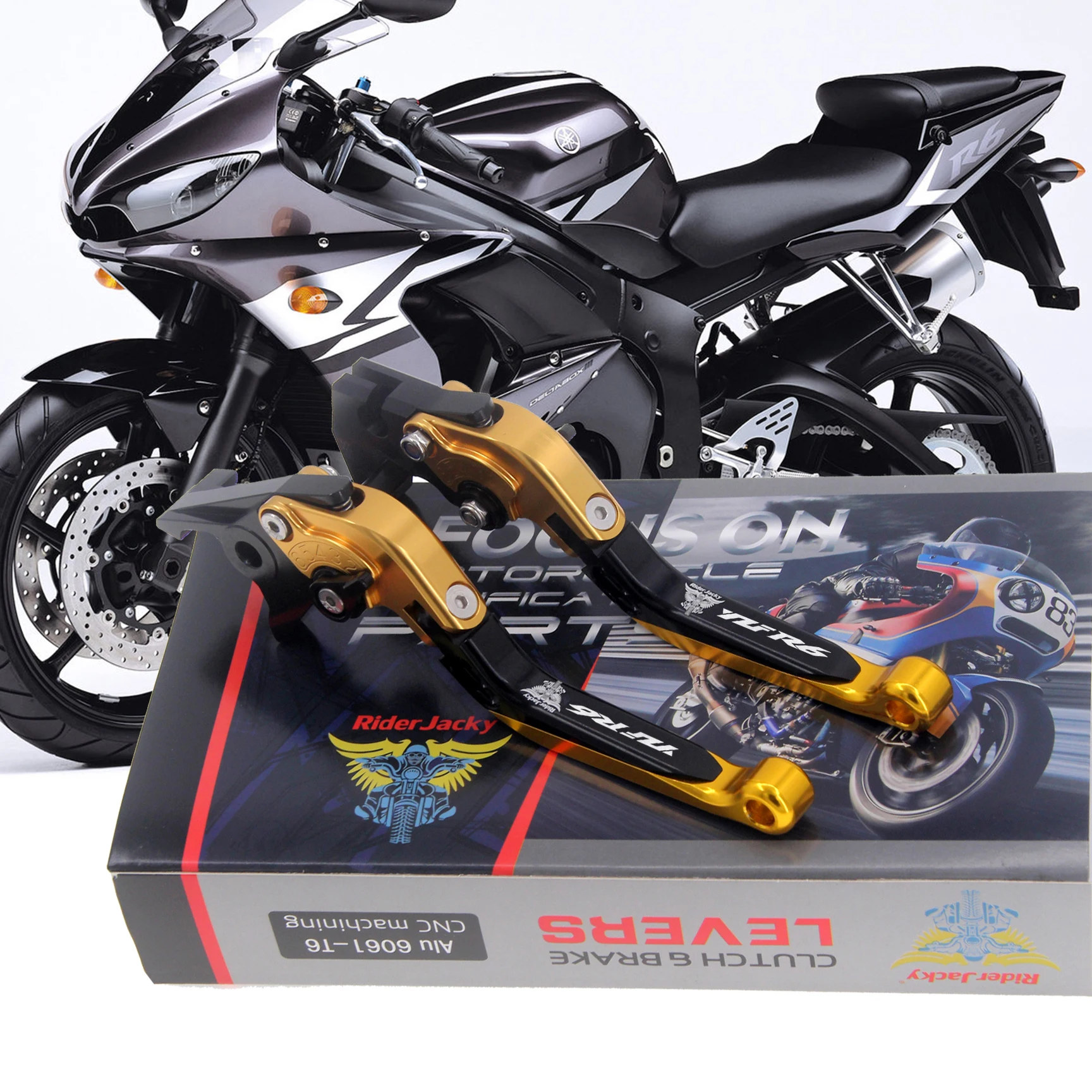 

For Yamaha YZFR6 YZF R6 From Year 1999 to 2004 Brake Clutch Lever CNC Aluminum Extendable Adjustable Levers Accessories