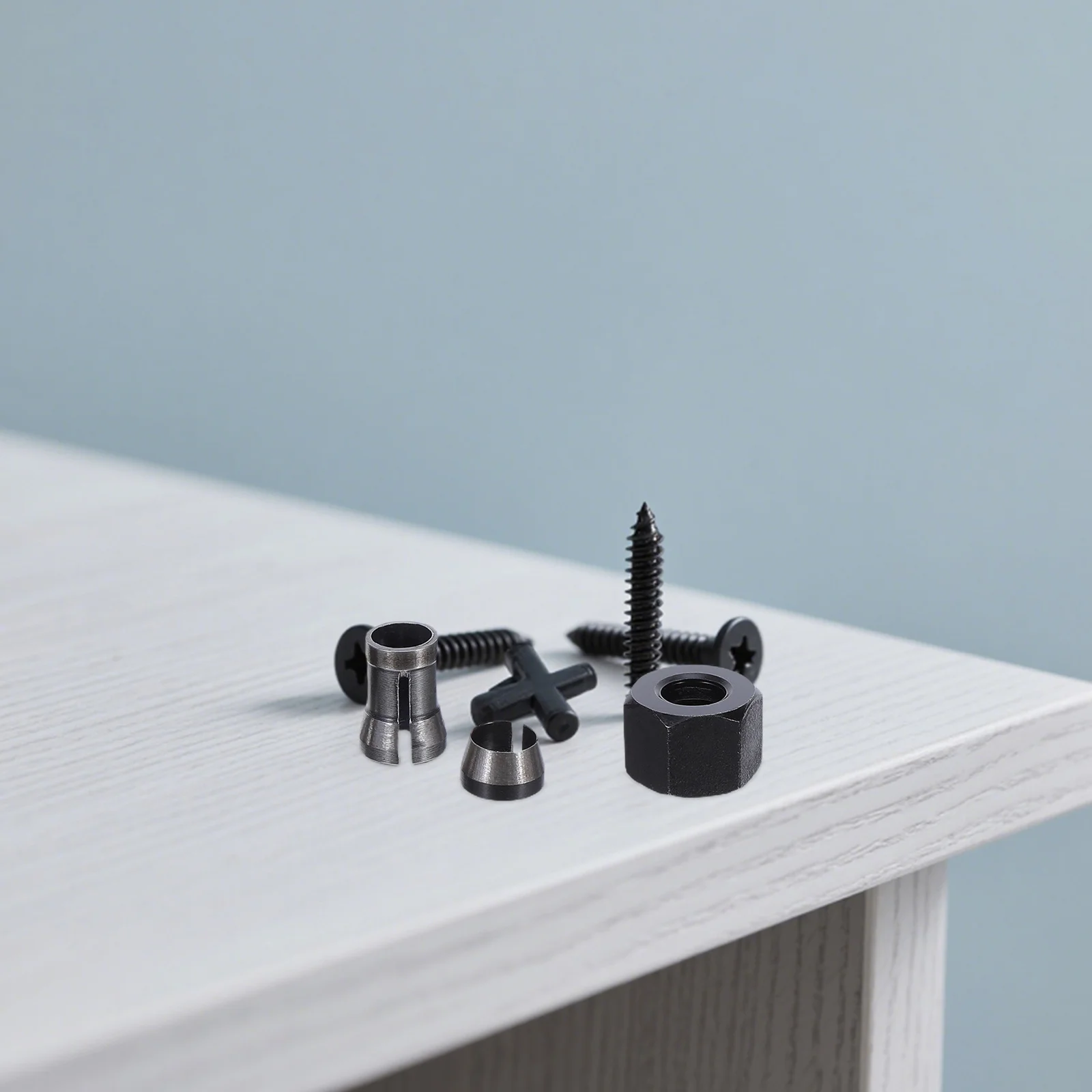 Zestaw 8 szt. tulei zaciskowych do frezarki, stal węglowa, 6 mm, 6,35 mm, 8 mm, adapter narzędziowy do grawerowania, frezowania, obróbki drewna, precyzyjny uchwyt tulei zaciskowej