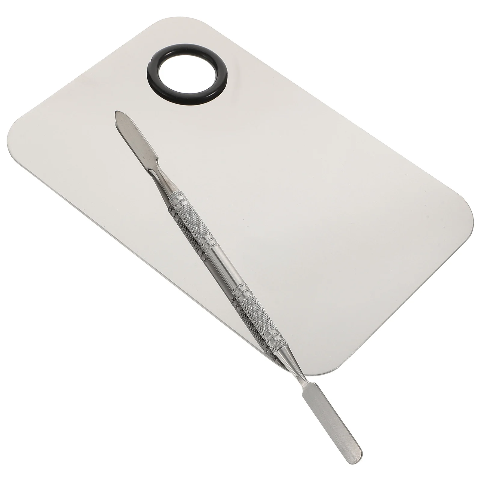 Make-up-Mischpalette-Set 16 cm Edelstahl-Mischspatel für Foundation, Lippen, Lidschatten, Individuelle Farbmischwerkzeuge