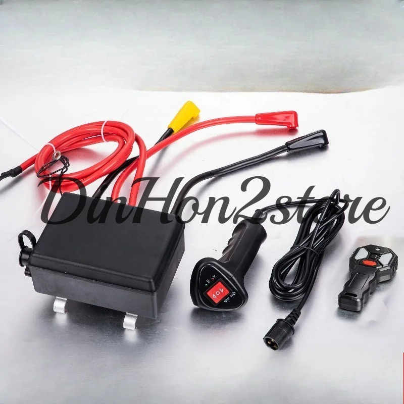 12,000 pound winch control box with wireless remote control