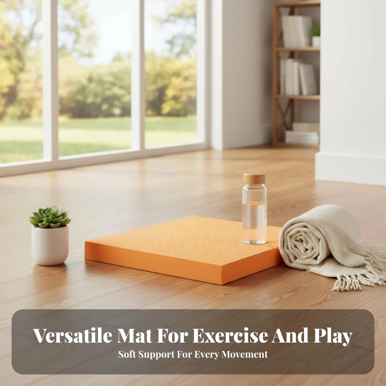 Tapis de stabilité Mindfulness, tapis d'entraînement polyvalent, tapis en mousse rembourré, bloc de mousse absorbant les chocs, facile à utiliser