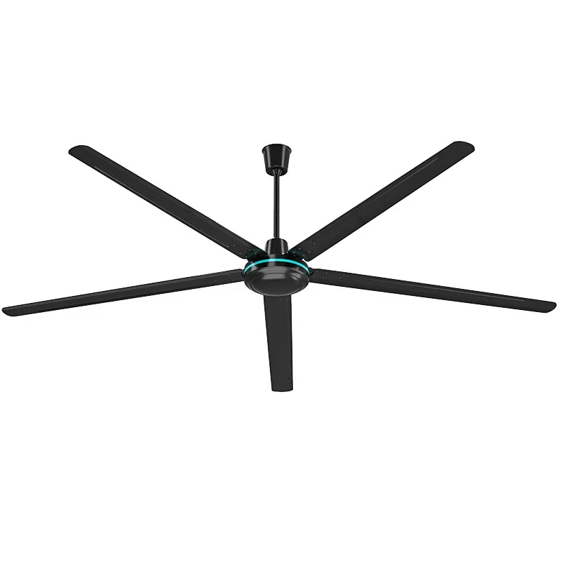 مروحة سقف بقوة رياح كبيرة 100 بوصة للتجارة الخارجية محرك نحاسي نقي كبير جدًا 2.5 متر عالي الطاقة