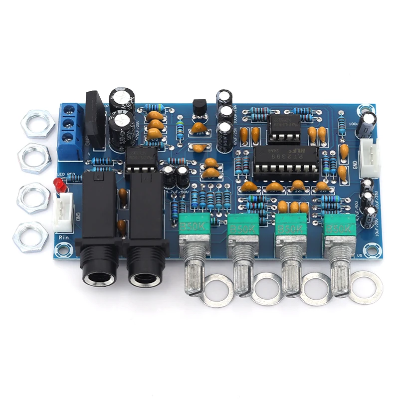 XH-M173 Karaoke Reverb Board PT2399 Microphone Amplifier Dual Mic Echo Delay Module view 3