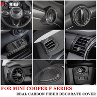 Car Interior Accessories For Mini Cooper F54 F55 F56 F57 F60 Real Carbon Fiber Decorative Cover Sticker Protective Auto Part