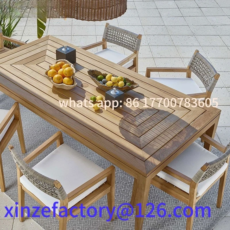 

Customizable Courtyard Tables and Chairs Villa Terrace Waterproof and Sunscreen