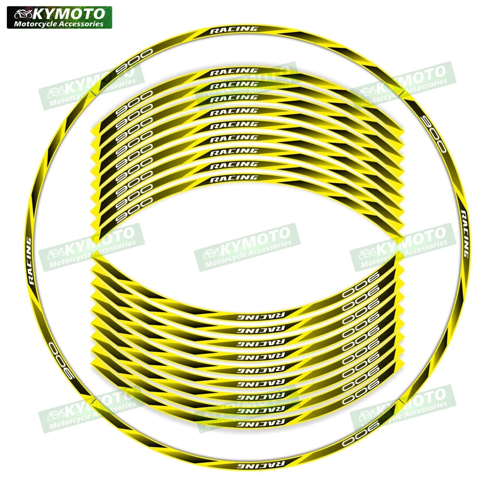 ل Z900 Z 900 دراجة نارية الملحقات 17 بوصة عجلة الشارات هدية الحافات تعديل ملصقات عاكسة شريط الديكور
