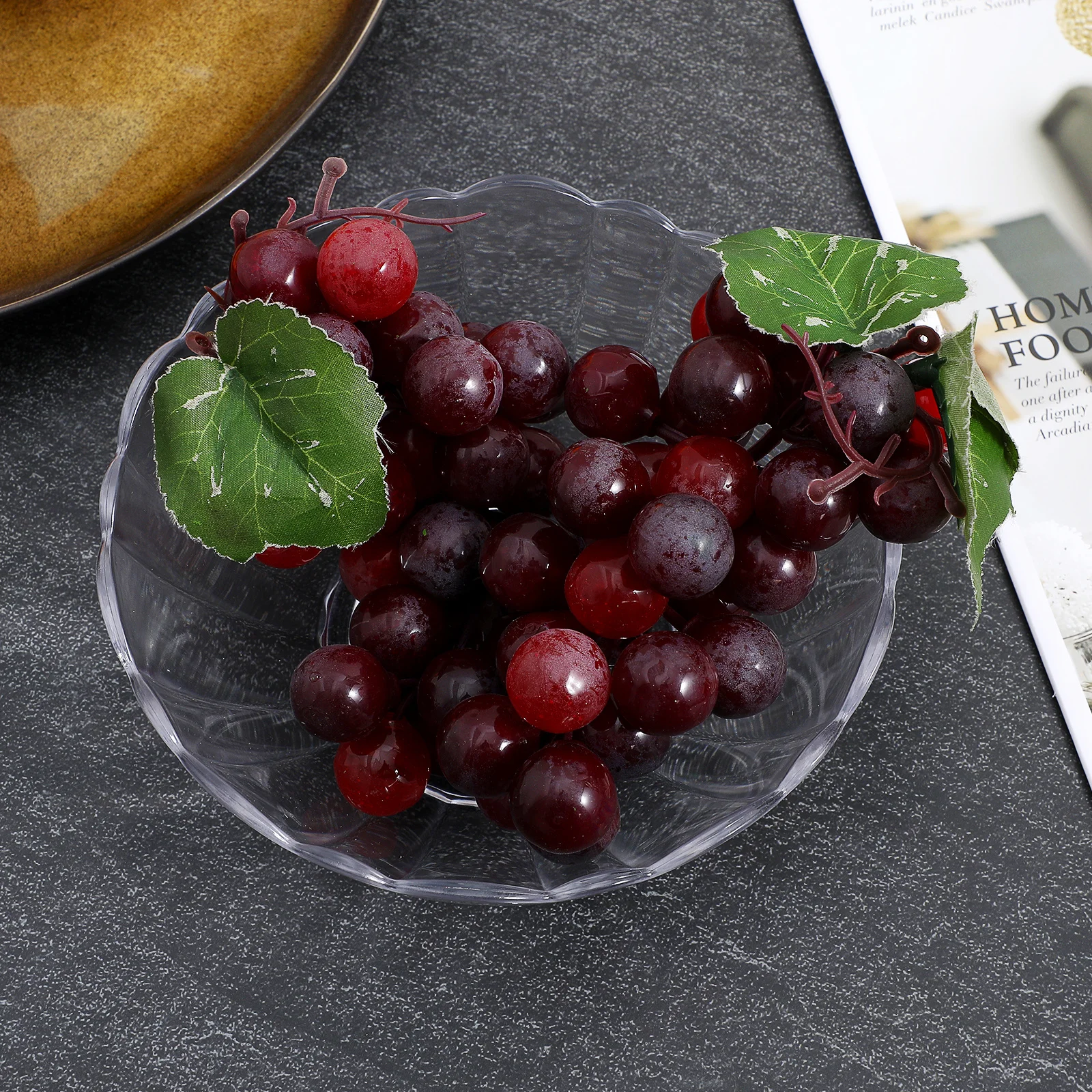 

Acrylic Transparent Lotus Bowl 17cm Modern Crystal Clear Salad Dessert Fruit Vegetable Serving Bowl Acrylic Dessert Bowls