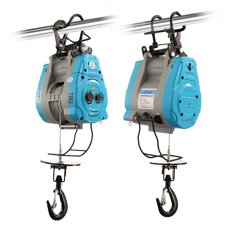 

Stepless Speed Regulation Small Diamond Brushless Frequency Conversion Electric Hoist 220v Suspension Lifting