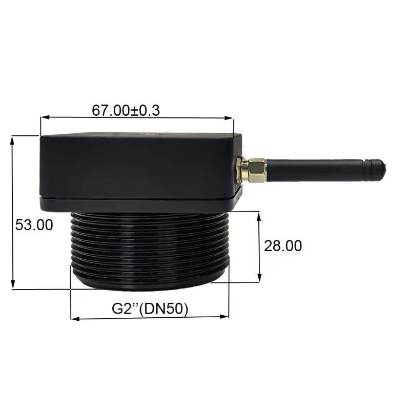 TLC2502P Tuya Long Distance Water Tank Monitor Wifi Ultrasonic Sensor Low Level Indicator