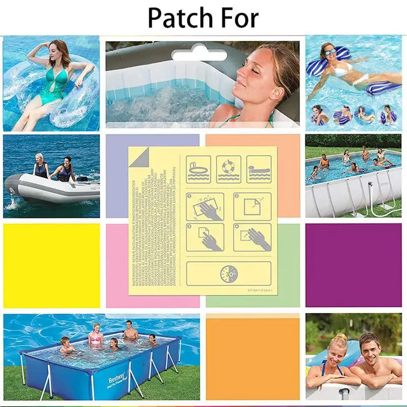 Pool Liner Patch Reparatur set wasserdichtes Luft matratze Patch Kit robustes wasserdichtes Pool Reparatur band für Hüpf burgen Whirlpools Luft