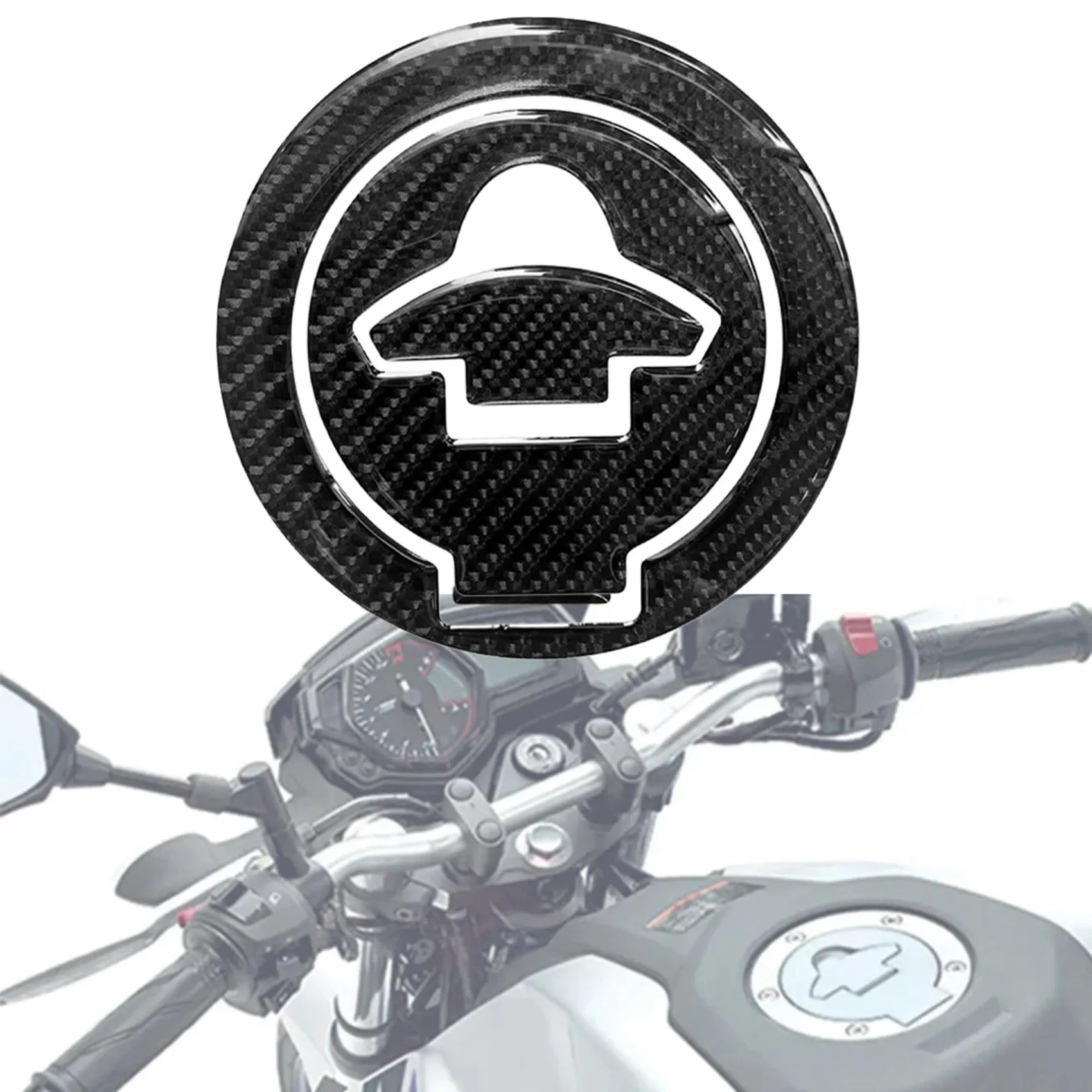 Motorcycle Carbon Fiber Fuel Tank Cover Sticker Decal for YAMAHA YZF-R3 R25 R15 MT-03 Gas Cap Protection Sticker