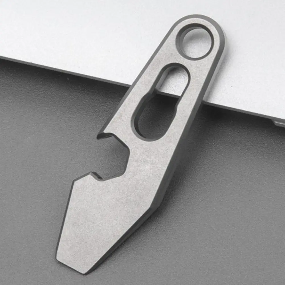 

New Real Titanium Alloy Buckle Portable Multi-functional Super Lightweight Mini Key Rings Backpack Pendant EDC Tool