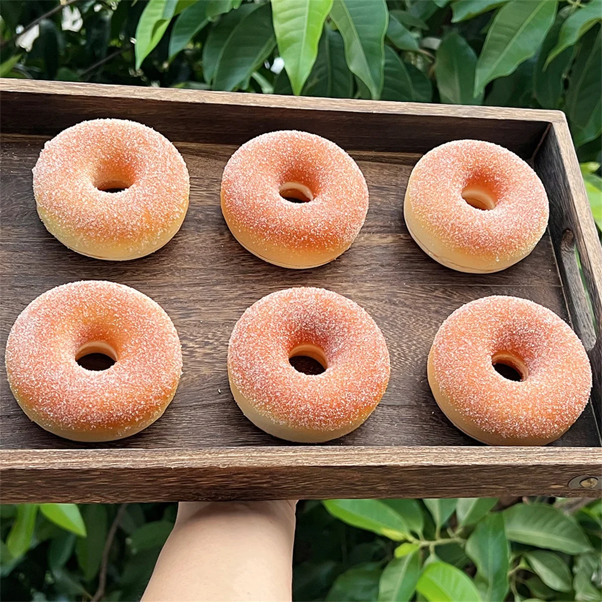 1pc 8,5 cm Simulation Donuts Brot Gefälschte Brot Kuchen Wohnkultur Display Hochzeit Süße Dekorationen Fotografie Requisiten NotSquishy Spielzeug – Detail 3