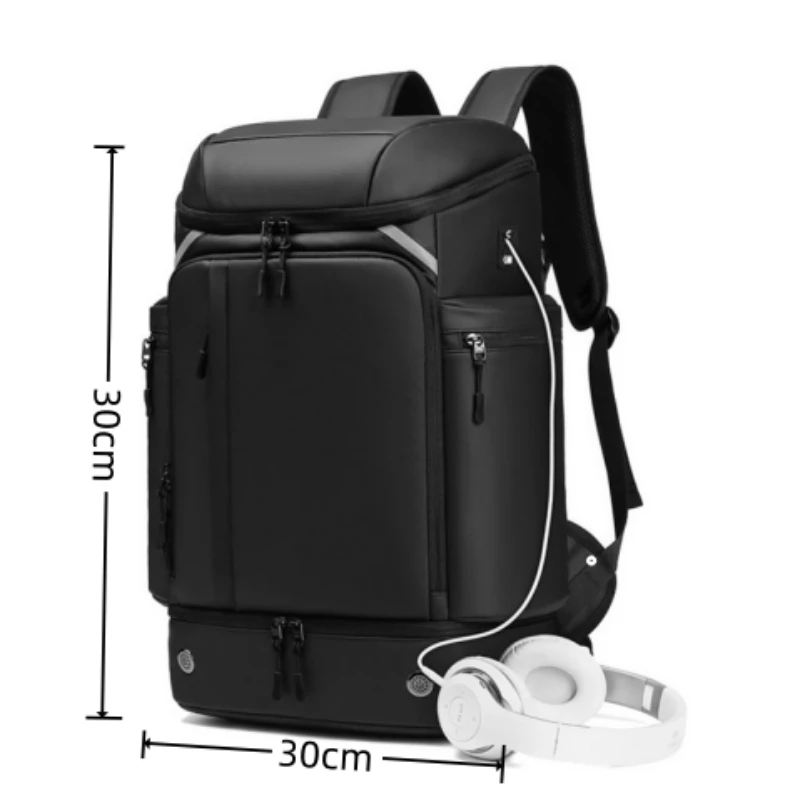 Imagem -06 - Mochila para Homens de Grande Capacidade Mochila para Laptop Impermeável Mochila de Viagem de Negócios Bolsa de Sapatos 45l 2023