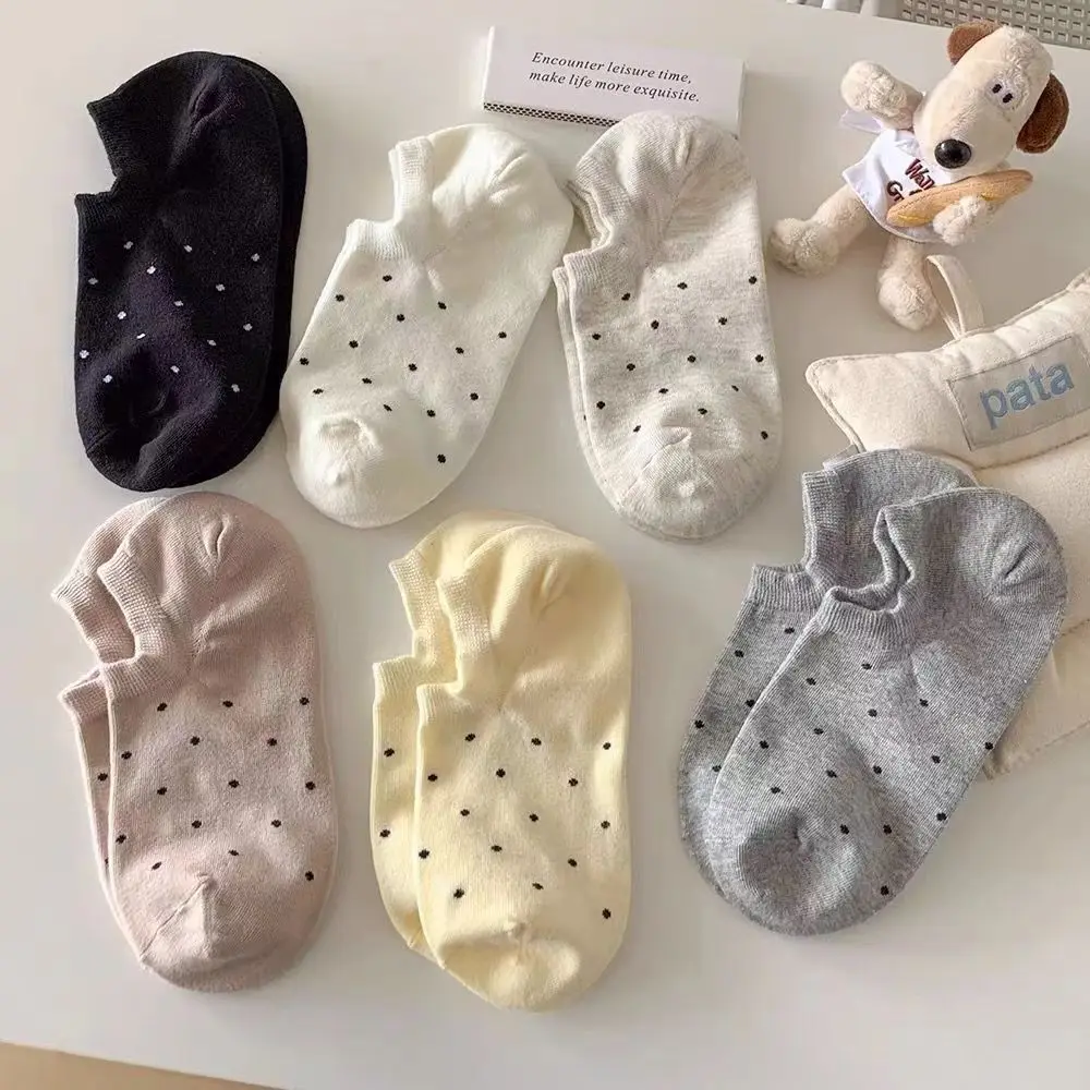 

Breathable Dot Ankle Socks Women Casual Spring Summer Low Cut Socks Fresh Style