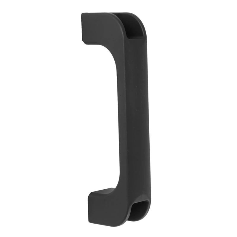Puxador retangular para porta e armário, plástico preto, 3X, 5,2 polegadas