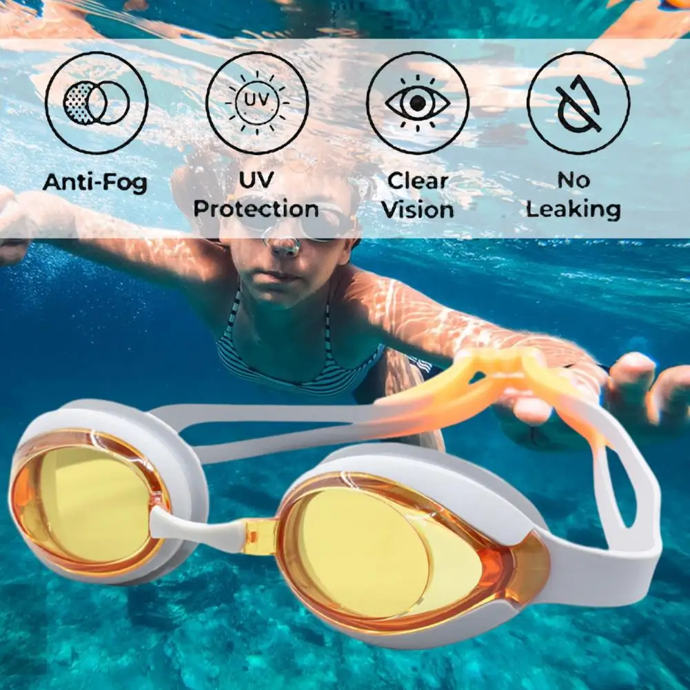 

Anti-fog Strong Toughness Kid Swimming Eyewear Hat Ear Plug Nose Clip Set Swimming Use