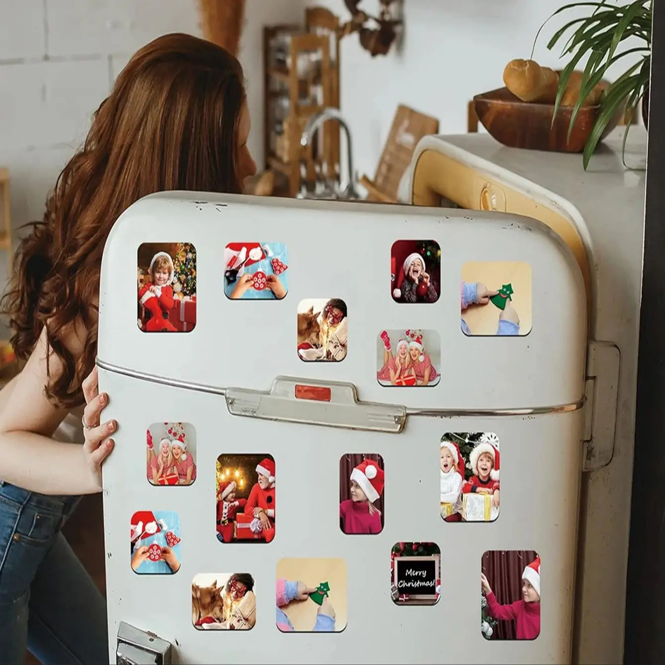 Customizable fridge magnets, unique personalized gifts, the ideal choice for family, mother, and wife