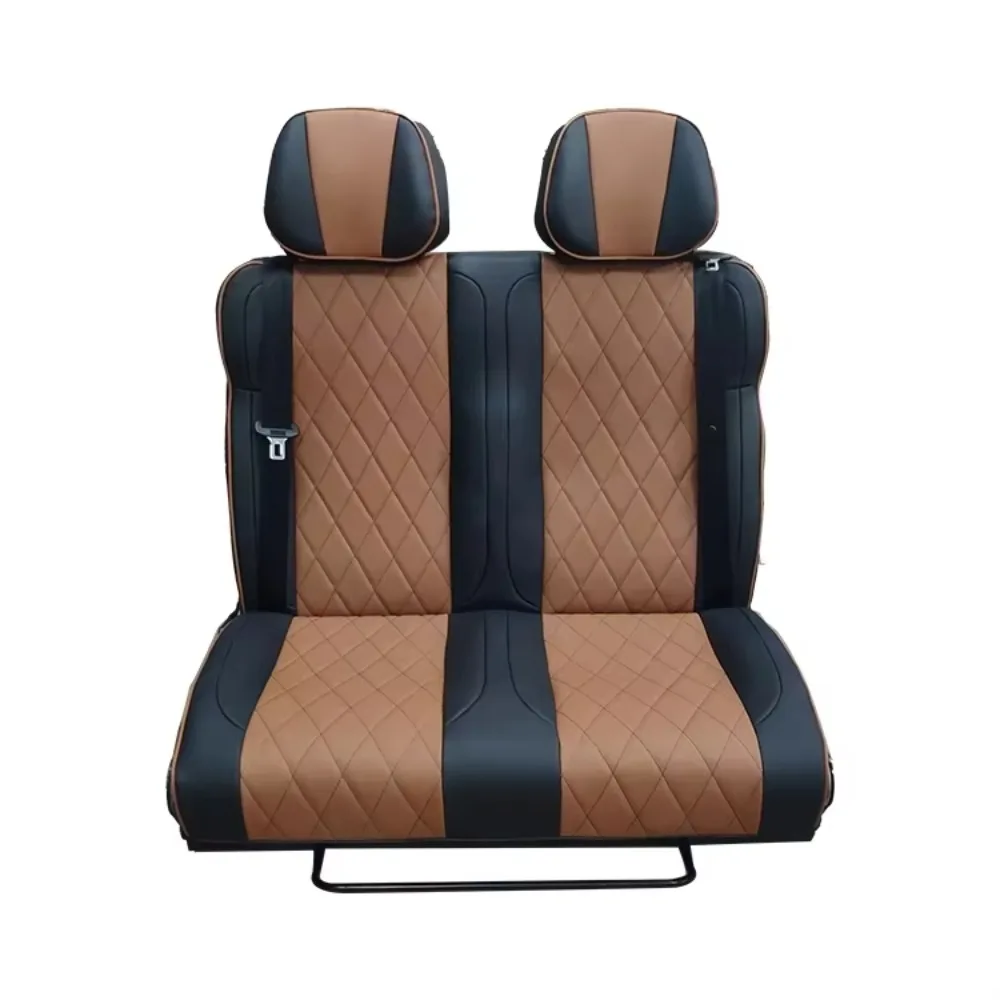 

Foldable Caravan Seats with Rotatable Backrest Comfortable Passenger Seat Bed for RVs Campervans and Motorhomes Interiors