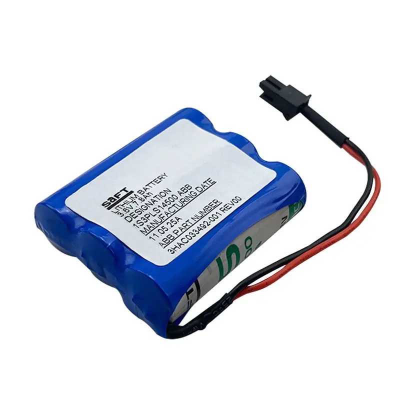 （5 Pack）3HAC033492-001 for ABB Robot CPU Battery 3.6V 7.8Ah Lithium Battery