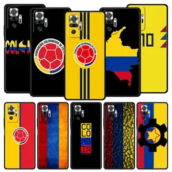 Colombia Flag Phone Case For Xiaomi Redmi Note 12 11 10 9 Pro 5G 9s 7 8 8T 8A 9A 9C 9T K40 Gaming Silicone Cover Coque Funda