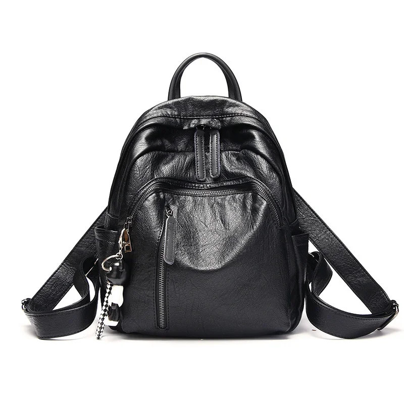 Female backpack mochila feminina casual Multifunction Women Leather Backpack Shoulder Bag Sac A Dos Travel Back New C1159