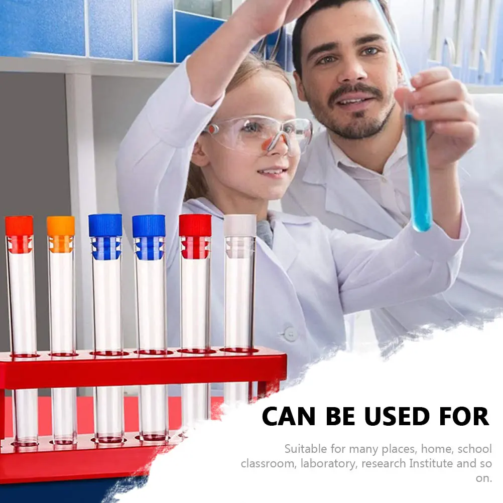 

2Sets Laboratory Test Tube Rack Kit Plastic Tube Holder for School Lab Experiment Practical Storage Space Saving