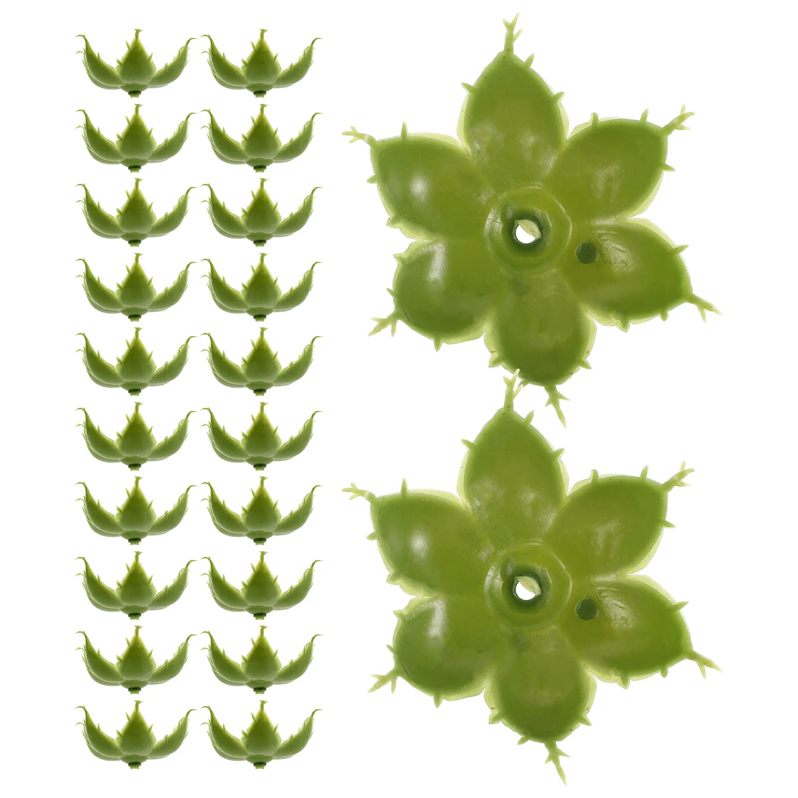 

100Pcs DIY Flower Calyxes Large Size Fake Green Sepals for Roses Floral Arrangement Craft Home Accessory Set DIY Flower Bouquet