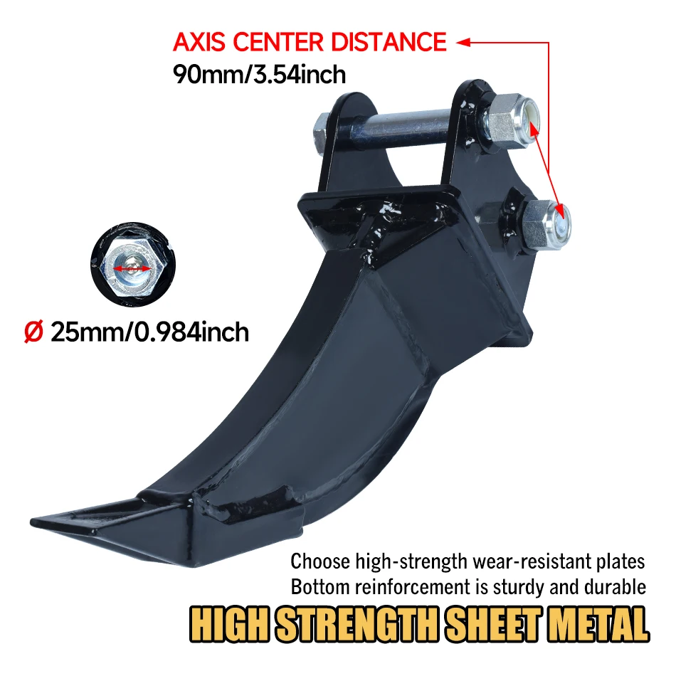 Minigraafmachine Ripper Kleine graafmachine Losmaakbevestiging voor het graven van wortelvegetatie, struiken en kleine bomen