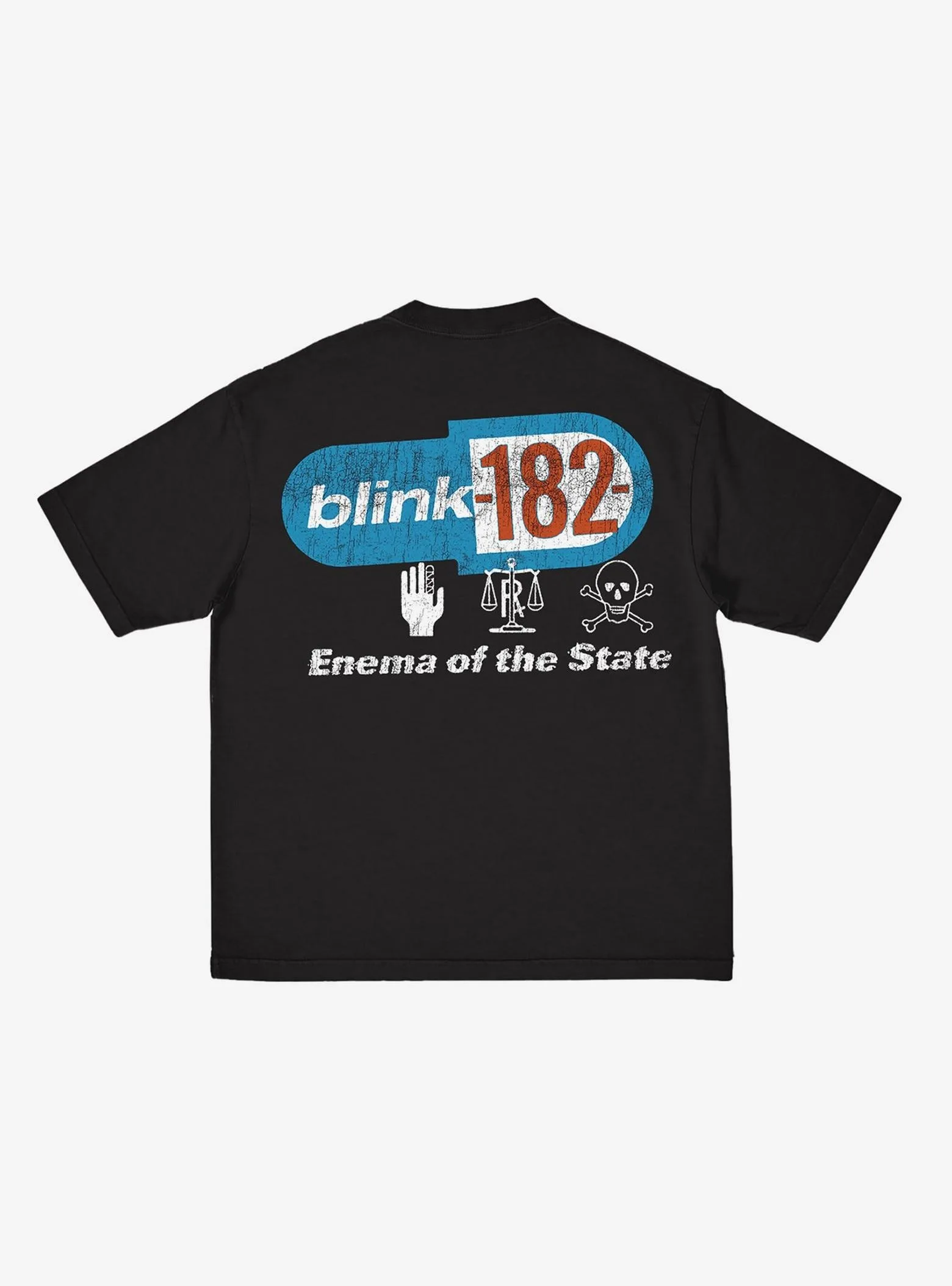 تي شيرت Hip-hop Rock Blink-182 Band، ماركة American Streetwear Punk Retro Couple فضفاض، كاجوال، متخصص بأكمام قصيرة